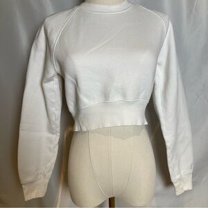 Women's White TNA Aritzia Sweatshirt